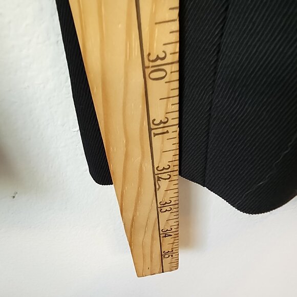 COS Pants Women's Size 12 Black Wide Leg Trouser 100% Wool Office Career Classic - Picture 15 of 16